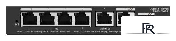 Настраиваемый коммутатор Ruijie Networks RG-ES206GS-P - Изображение №2 — Интернет-магазин ПроЗаказ
