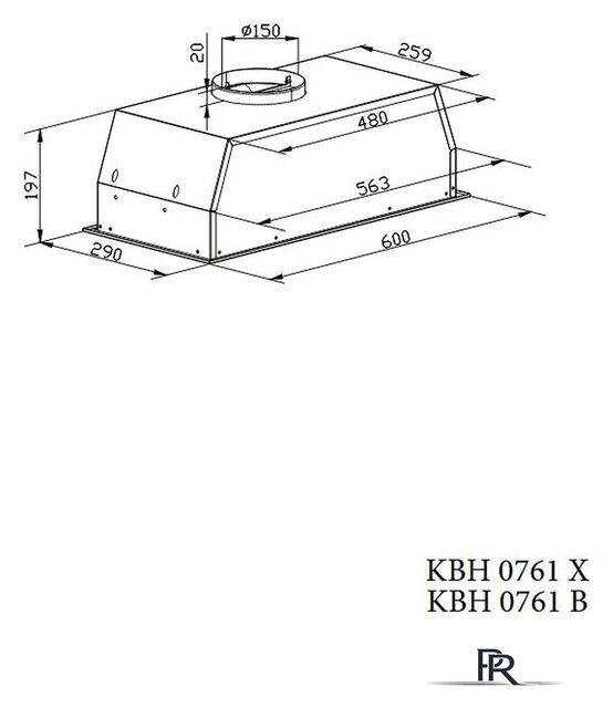 Кухонная вытяжка Kernau KBH 0761 X - Изображение №2 — Интернет-магазин ПроЗаказ