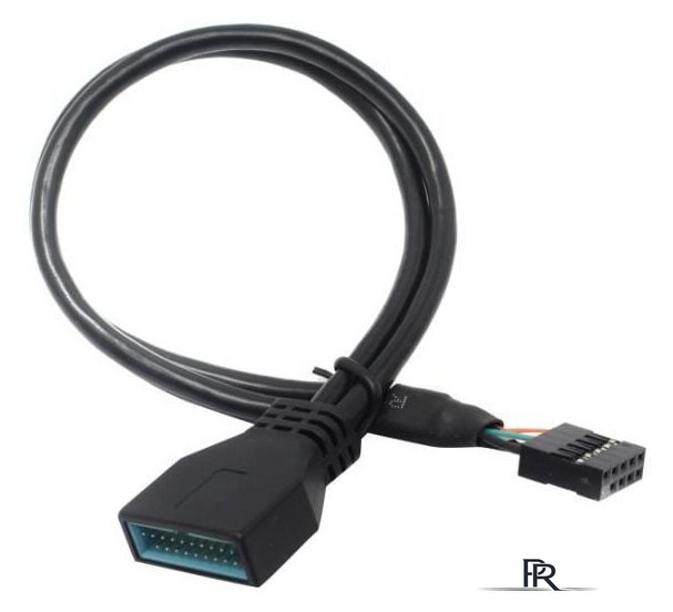 Кабель ExeGate USB 2.0 10 pin - 20 pin EX-CC-U3U2-0.3 - Изображение №1 — Интернет-магазин ПроЗаказ
