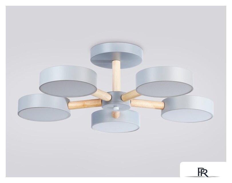 Припотолочная люстра Ambrella light FL4826/5 GR - Изображение №4 — Интернет-магазин ПроЗаказ