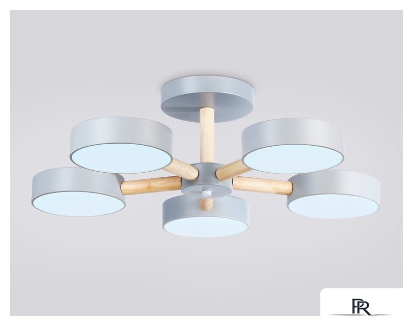 Припотолочная люстра Ambrella light FL4826/5 GR - Изображение №3 — Интернет-магазин ПроЗаказ