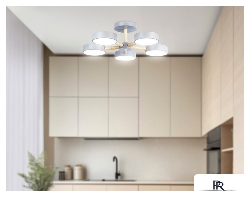 Припотолочная люстра Ambrella light FL4826/5 GR - Изображение №5 — Интернет-магазин ПроЗаказ