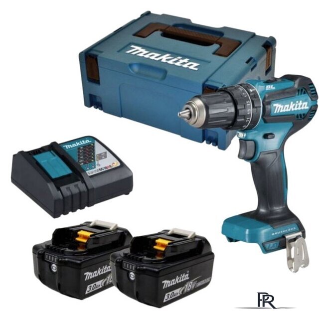 Ударная дрель-шуруповерт Makita DHP485RFJ (с 2-мя АКБ, кейс) - Изображение №1 — Интернет-магазин ПроЗаказ