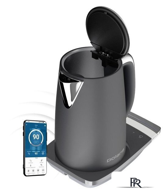 Электрический чайник Polaris PWK 1755CAD WIFI IQ Home (серый) - Изображение №7 — Интернет-магазин ПроЗаказ