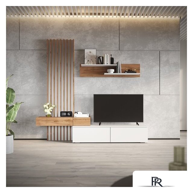 Шкаф-купе Империал Риана Вайт 2.07м (вотан/белый) - Изображение №4 — Интернет-магазин ПроЗаказ