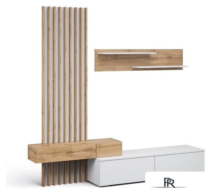 Шкаф-купе Империал Риана Вайт 2.07м (вотан/белый) - Изображение №1 — Интернет-магазин ПроЗаказ