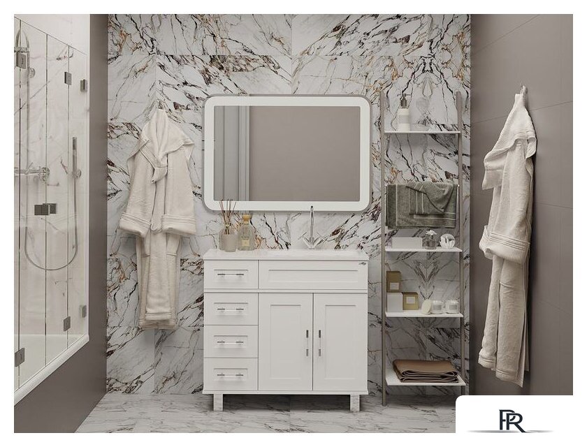  Misty Купер - 90 Тумба напольная с 4 ящ. правая, белая эмаль - П-Куп01090-0124ЯП - Изображение №4 — Интернет-магазин ПроЗаказ