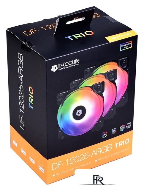 Комплект вентиляторов для корпуса ID-Cooling DF-12025-ARGB-TRIO - Изображение №7 — Интернет-магазин ПроЗаказ