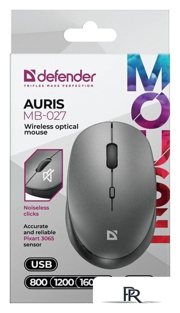 Мышь Defender Auris MB-027 (серый) - Изображение №3 — Интернет-магазин ПроЗаказ