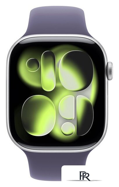 Умные часы Apple Watch Series 11 46 мм (алюминиевый корпус, серебристый/фиолетовый туман, спортивный силиконовый ремешок S/M) - Изображение №2 — Интернет-магазин ПроЗаказ