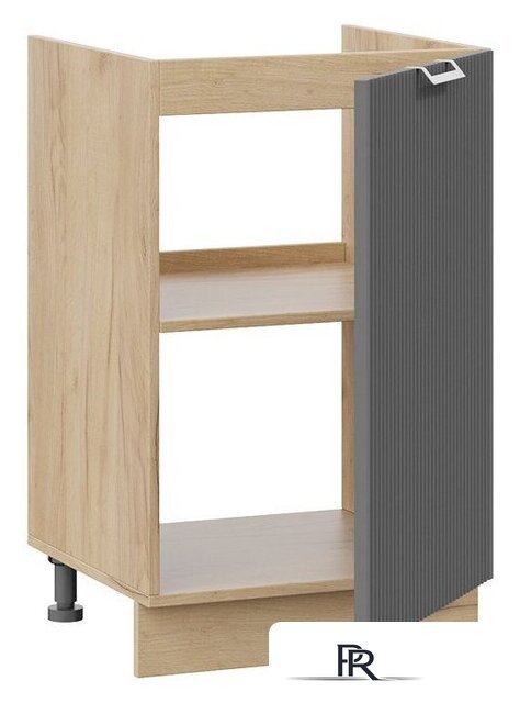 Шкаф напольный Трия Кимберли 1Н5М (дуб крафт золотой/титан) - Изображение №2 — Интернет-магазин ПроЗаказ