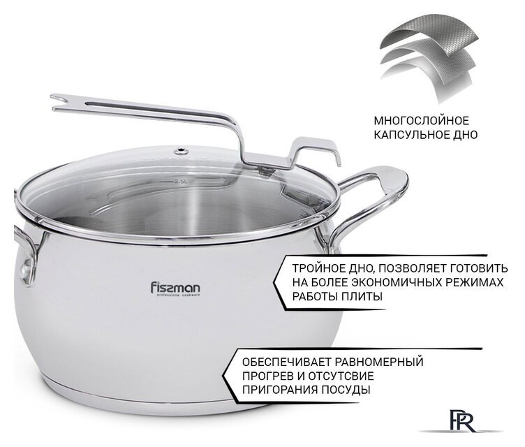 Кастрюля Fissman Vita 5217 - Изображение №8 — Интернет-магазин ПроЗаказ