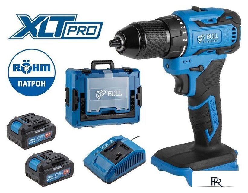 Дрель-шуруповерт Bull SR 1804 2329057 (с 2-мя АКБ, кейс) - Изображение №15 — Интернет-магазин ПроЗаказ