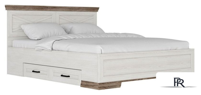 Кровать Black Red White Marselle LOZ160х200_S М (ясень снежный/дуб сонома темный/ясень снежный) - Изображение №1 — Интернет-магазин ПроЗаказ