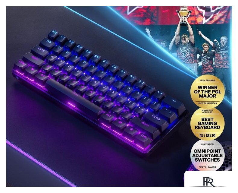 Клавиатура SteelSeries Apex Pro Mini Wireless (нет кириллицы) - Изображение №4 — Интернет-магазин ПроЗаказ