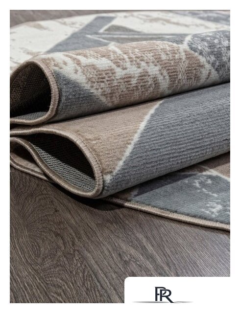 Ковер для жилой комнаты Merinos Sierra F354-OVAL-BEIGE-BLUE (1.5х1.9) - Изображение №2 — Интернет-магазин ПроЗаказ