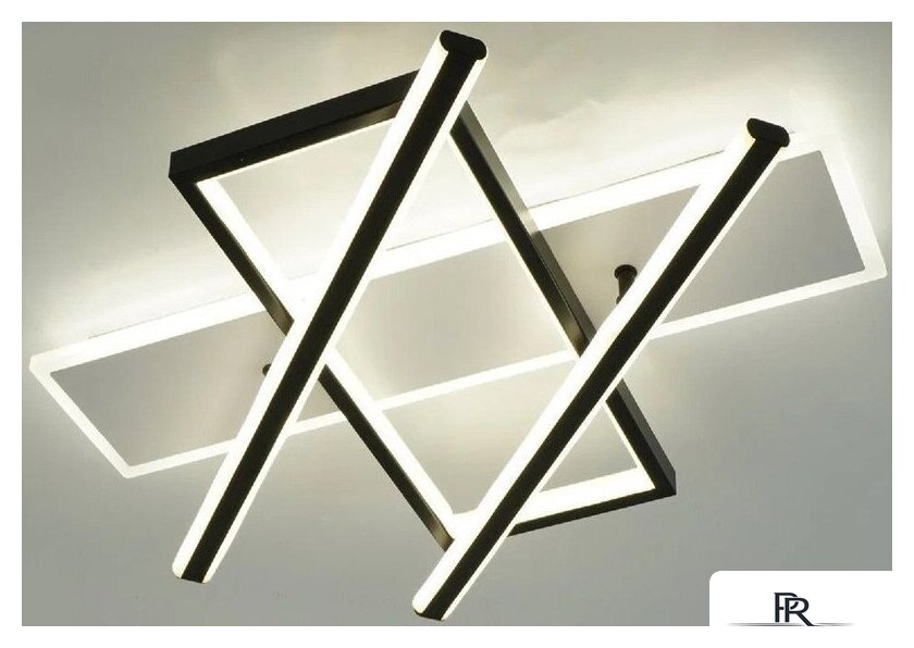 Припотолочная люстра Estares Palla 110W 3S-APP-500x460x80-BLACK/WHITE/CLEAR-220-IP20 - Изображение №1 — Интернет-магазин ПроЗаказ