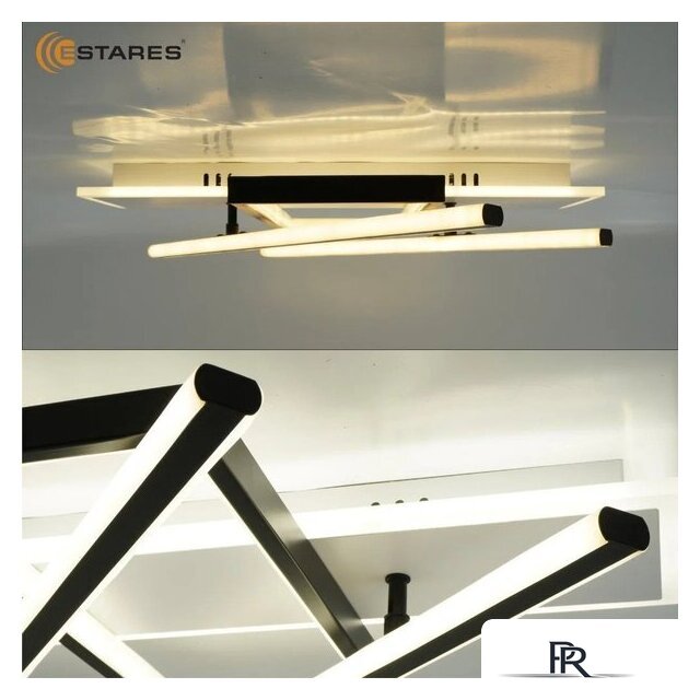 Припотолочная люстра Estares Palla 110W 3S-APP-500x460x80-BLACK/WHITE/CLEAR-220-IP20 - Изображение №5 — Интернет-магазин ПроЗаказ