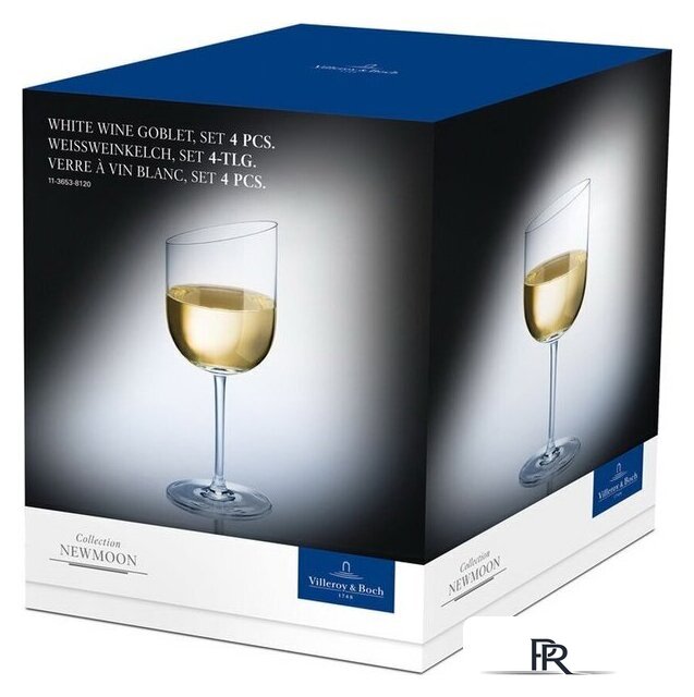 Набор бокалов для вина Villeroy & Boch NewMoon 11-3653-8120 - Изображение №6 — Интернет-магазин ПроЗаказ