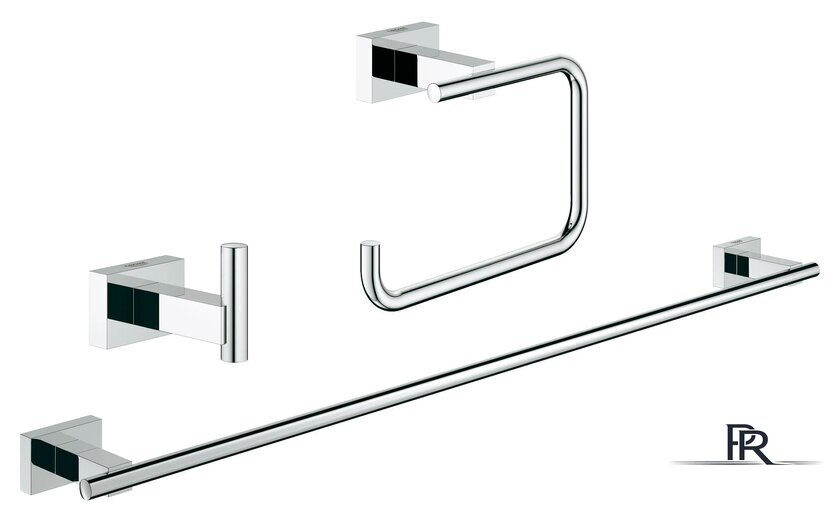 Набор для туалета Grohe Essentials Cube 40777001 (хром) - Изображение №1 — Интернет-магазин ПроЗаказ