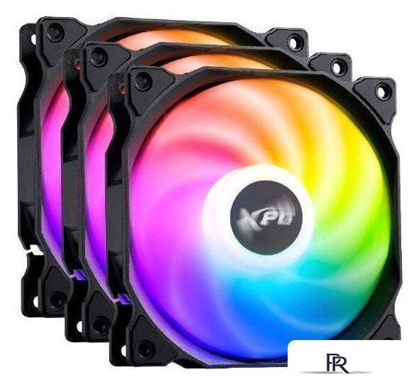 Комплект вентиляторов для корпуса ADATA XPG Vento 120x3 ARGB PWM (черный) - Изображение №1 — Интернет-магазин ПроЗаказ