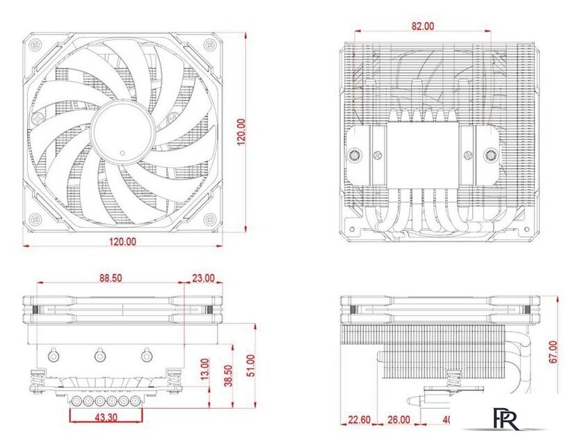 Кулер для процессора ID-Cooling IS-67-XT - Изображение №8 — Интернет-магазин ПроЗаказ