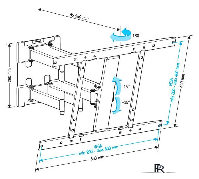 Кронштейн для телевизора Holder LCD-SU6602 - Изображение №4 — Интернет-магазин ПроЗаказ