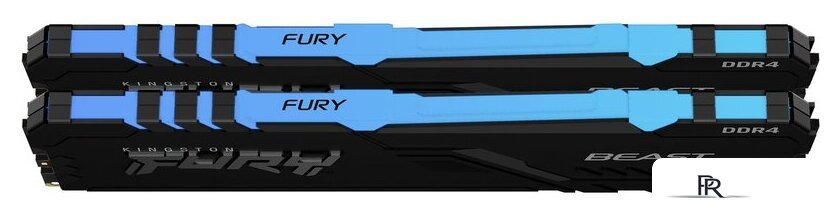 Оперативная память Kingston FURY Beast RGB 2x8GB DDR4 PC4-25600 KF432C16BBAK2/16 - Изображение №2 — Интернет-магазин ПроЗаказ