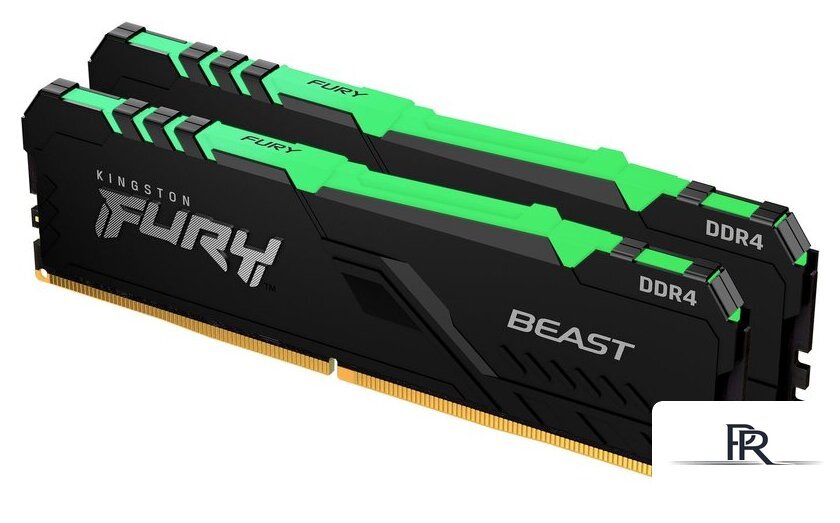 Оперативная память Kingston FURY Beast RGB 2x8GB DDR4 PC4-25600 KF432C16BBAK2/16 - Изображение №1 — Интернет-магазин ПроЗаказ