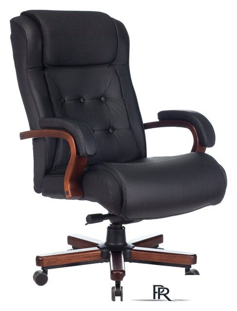 Офисное кресло Бюрократ T-9926WALNUT (черный) - Изображение №1 — Интернет-магазин ПроЗаказ
