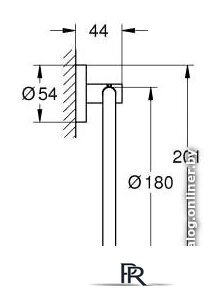 Держатель для полотенца Grohe Grohe 40365AL1 - Изображение №2 — Интернет-магазин ПроЗаказ