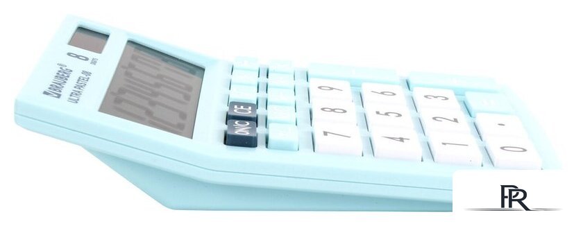 Бухгалтерский калькулятор BRAUBERG Ultra Pastel-08-LB 250513 (голубой) - Изображение №2 — Интернет-магазин ПроЗаказ