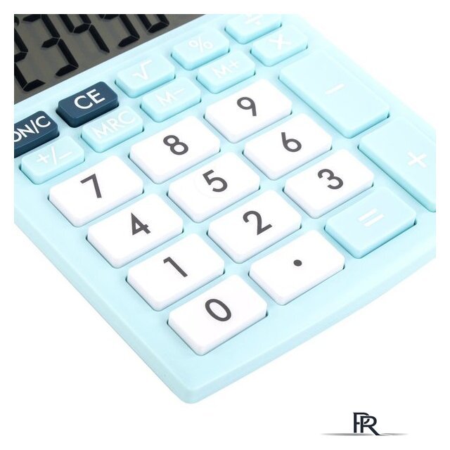 Бухгалтерский калькулятор BRAUBERG Ultra Pastel-08-LB 250513 (голубой) - Изображение №8 — Интернет-магазин ПроЗаказ