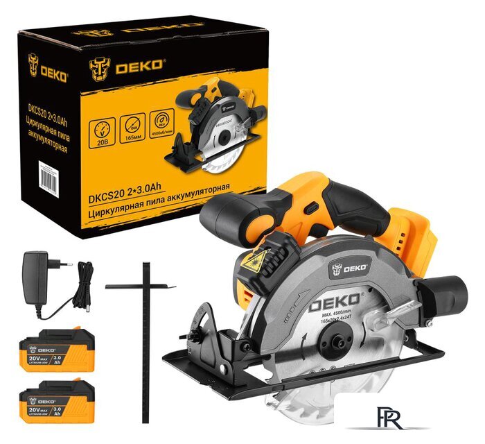 Дисковая (циркулярная) пила Deko DKCS20 063-4024 (с 2-мя АКБ) - Изображение №1 — Интернет-магазин ПроЗаказ