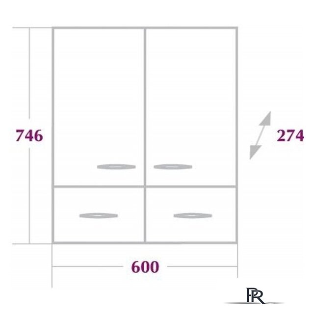  Onika Шкаф Кредо 60.2 [306004] - Изображение №3 — Интернет-магазин ПроЗаказ