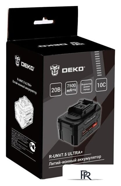 Аккумулятор Deko R-UNV7.5 ULTRA+ 083-1020 (20В/7.5 Ач) - Изображение №6 — Интернет-магазин ПроЗаказ