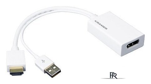 Адаптер Kramer Electronics HDMI - DisplayPort ADC-HM/DPF (0.2 м, белый) - Изображение №1 — Интернет-магазин ПроЗаказ