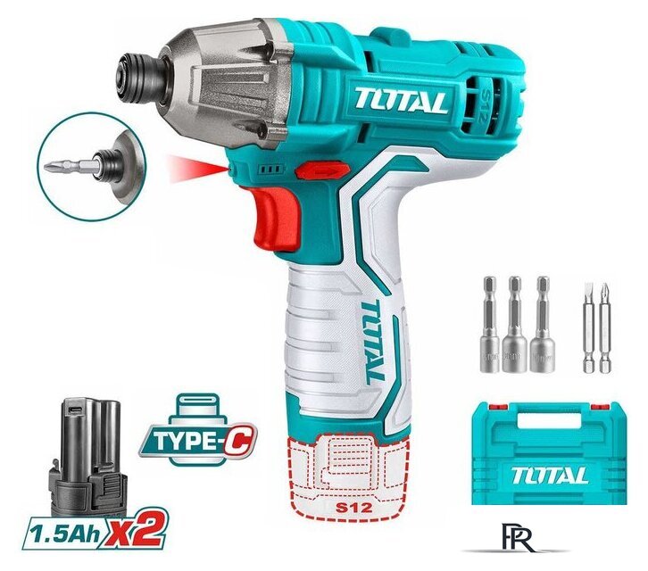 Винтоверт Total TIRLI12015 (с 2-мя АКБ, кейс) - Изображение №1 — Интернет-магазин ПроЗаказ