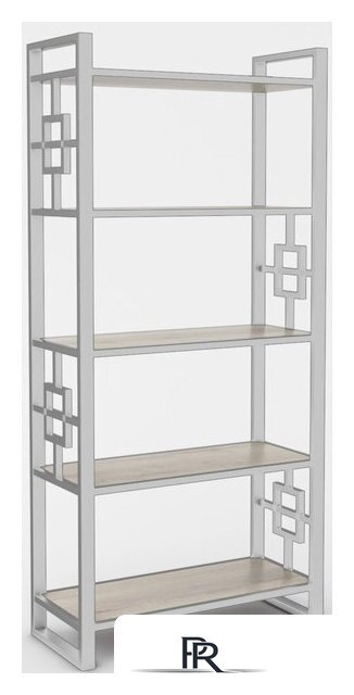 Стеллаж Hype Mebel Квадро 50x170 (белый/древесина белая) - Изображение №1 — Интернет-магазин ПроЗаказ