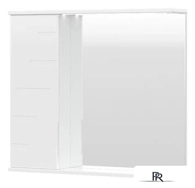  Volna Шкаф с зеркалом Joli 80 L (белый) - Изображение №1 — Интернет-магазин ПроЗаказ