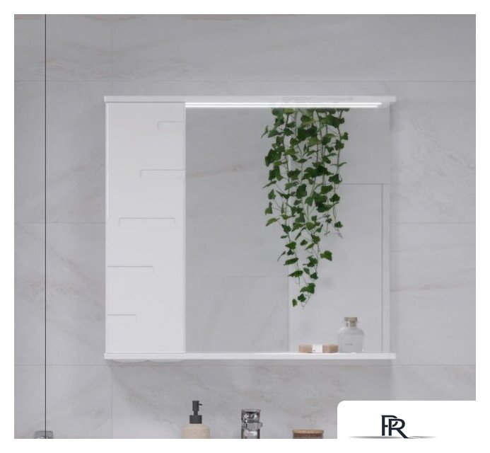  Volna Шкаф с зеркалом Joli 80 L (белый) - Изображение №6 — Интернет-магазин ПроЗаказ
