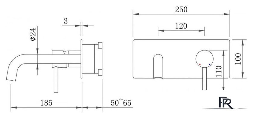 Смеситель Berges Wasserhaus Ventas R 076015 - Изображение №5 — Интернет-магазин ПроЗаказ