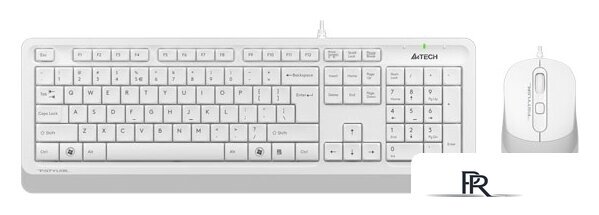 Офисный набор A4Tech Fstyler F1010 (белый/серый) - Изображение №1 — Интернет-магазин ПроЗаказ