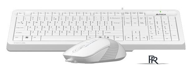 Офисный набор A4Tech Fstyler F1010 (белый/серый) - Изображение №2 — Интернет-магазин ПроЗаказ