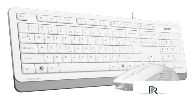 Офисный набор A4Tech Fstyler F1010 (белый/серый) - Изображение №3 — Интернет-магазин ПроЗаказ