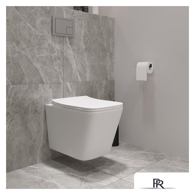 Унитаз подвесной Lauter Square 214903 + GROHE Rapid SL 38721001 + GROHE 37131000 (овальная, хром) - Изображение №13 — Интернет-магазин ПроЗаказ