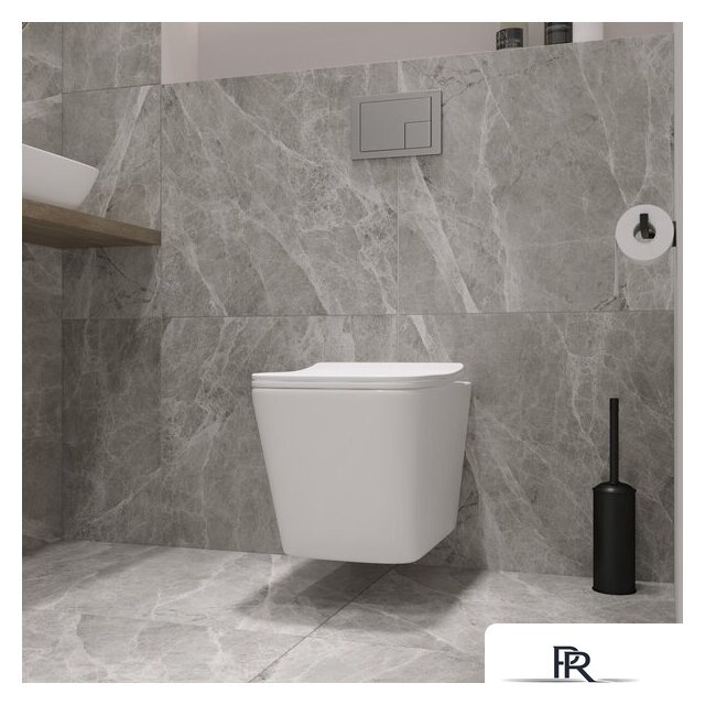 Унитаз подвесной Lauter Square 214903 + GROHE Rapid SL 38721001 + GROHE 37131000 (овальная, хром) - Изображение №14 — Интернет-магазин ПроЗаказ
