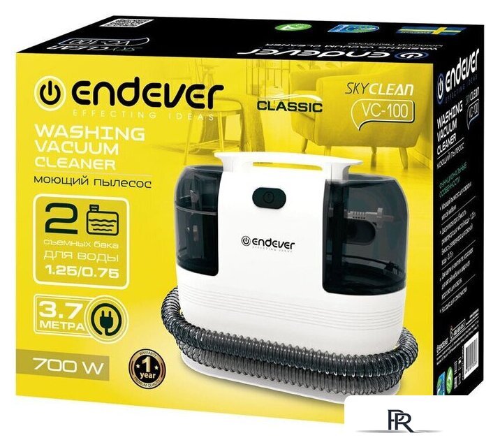 Пылесос Endever SkyClean VC-100 (белый/черный) - Изображение №9 — Интернет-магазин ПроЗаказ