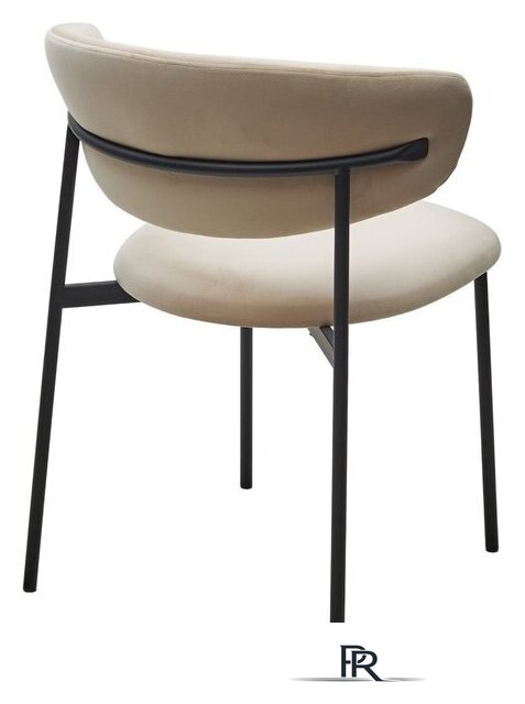 Стул M-City Леонардо 455M05727 (H-06 бежевый велюр/черный) - Изображение №4 — Интернет-магазин ПроЗаказ