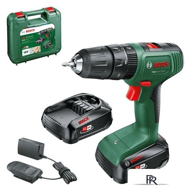 Ударная дрель-шуруповерт Bosch EasyImpact 18V-40 06039D8108 (с 2-мя АКБ 2 Ач, кейс) - Изображение №1 — Интернет-магазин ПроЗаказ